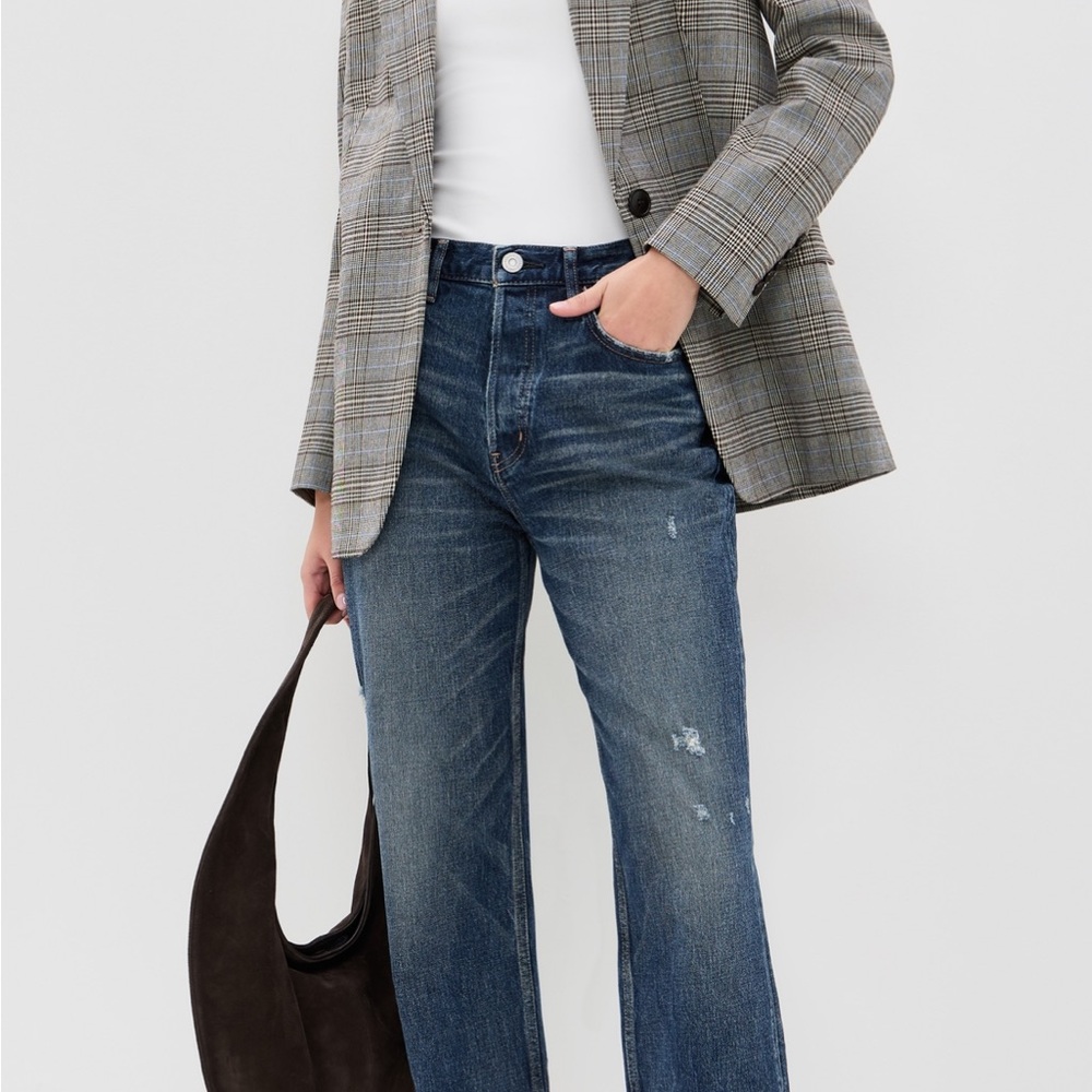 Moussy Jeans High Rise wide straight fit